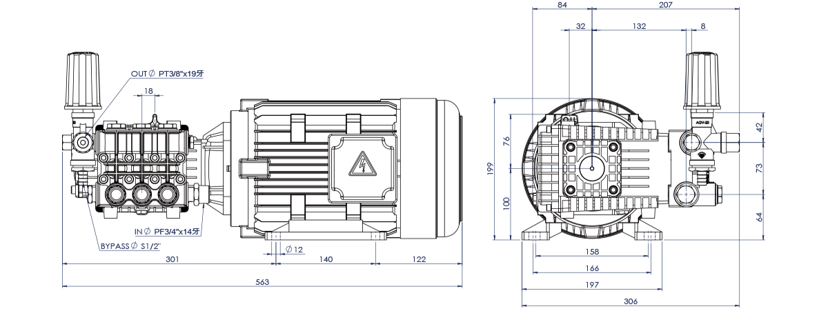 NKL pump Dimentions