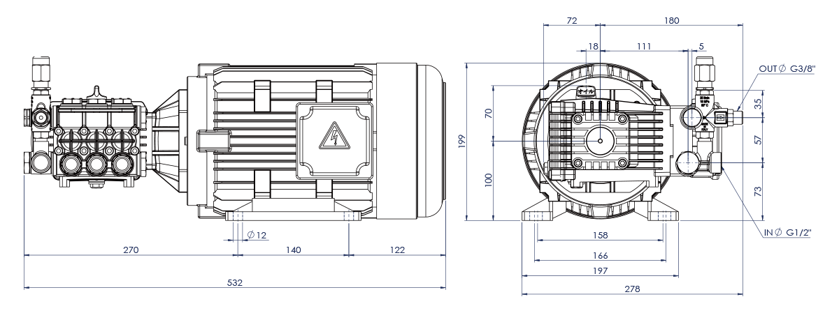 NKM pump Dimentions