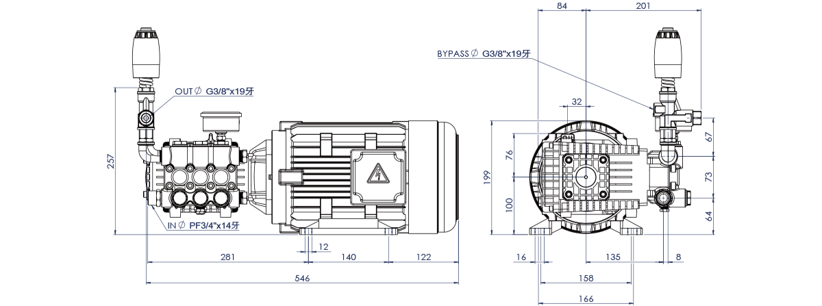 NKLC pump Dimentions