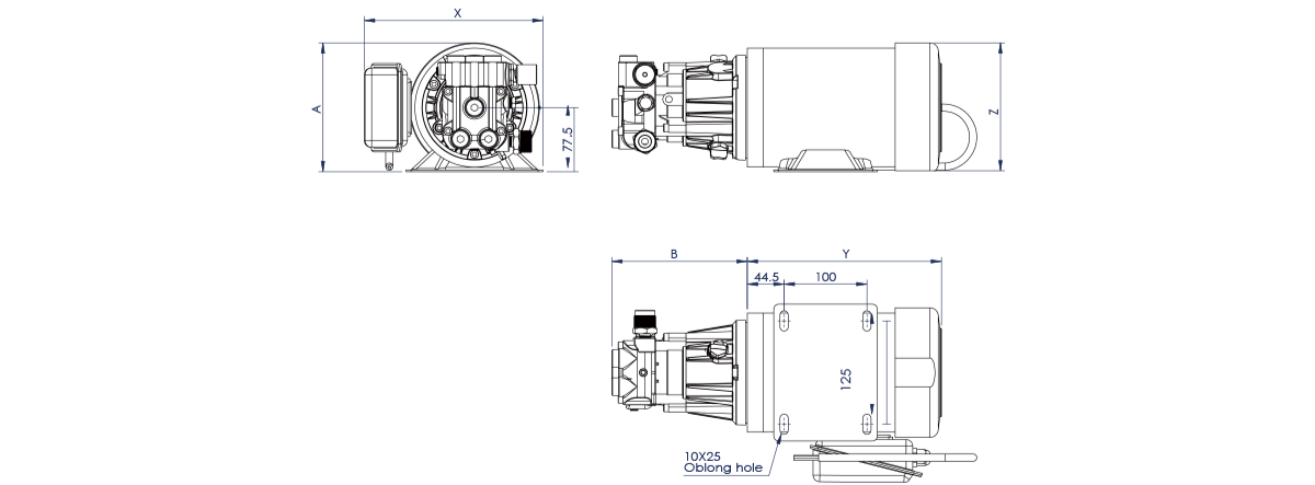 NL-pump Dimentions