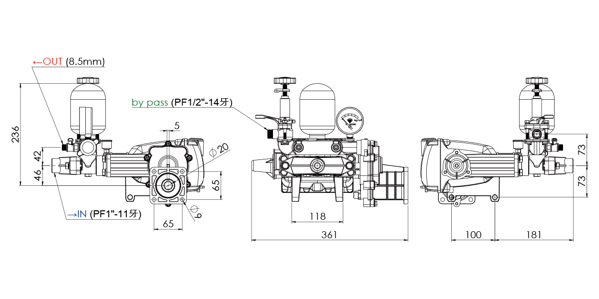 TS-28DD STD Dimentions