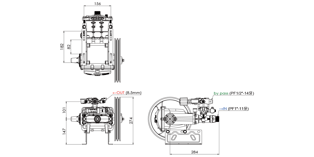 TS-60AP Dimentions