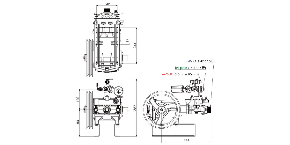 TS-100AP Dimentions