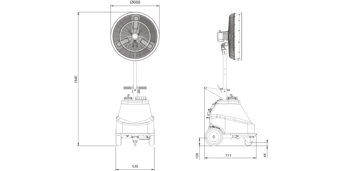 The misting fan Air-Cool Max