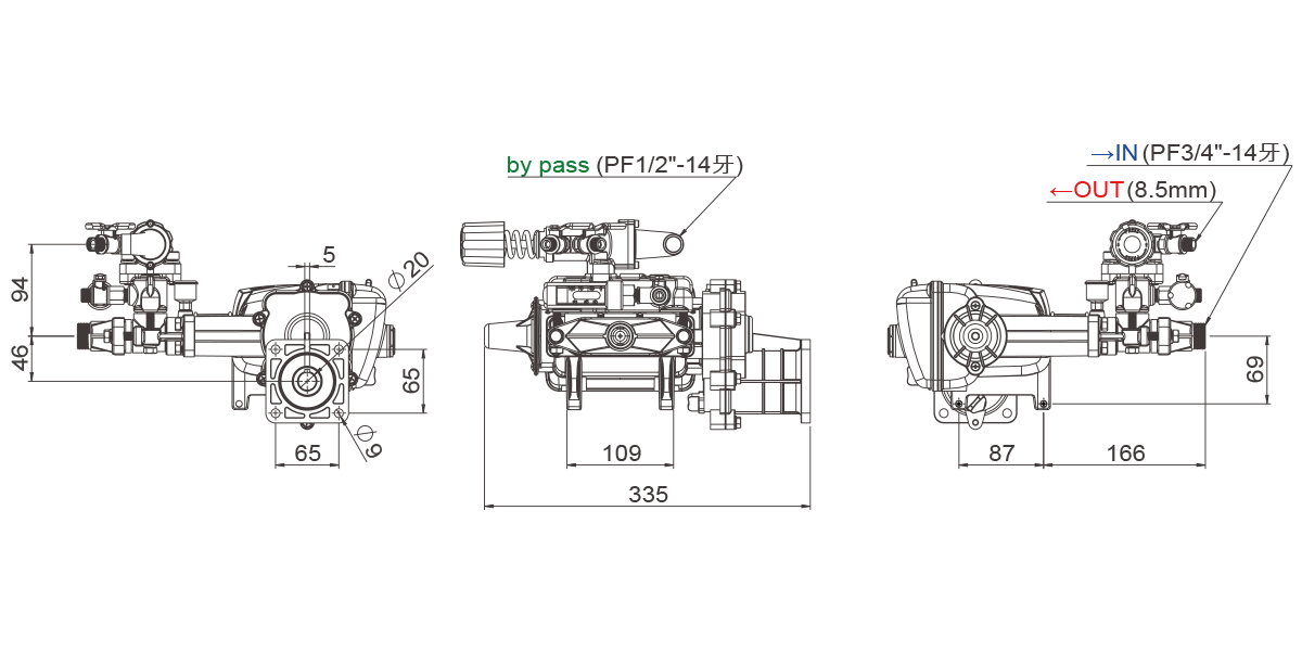 TS-25 DD STD Dimentions