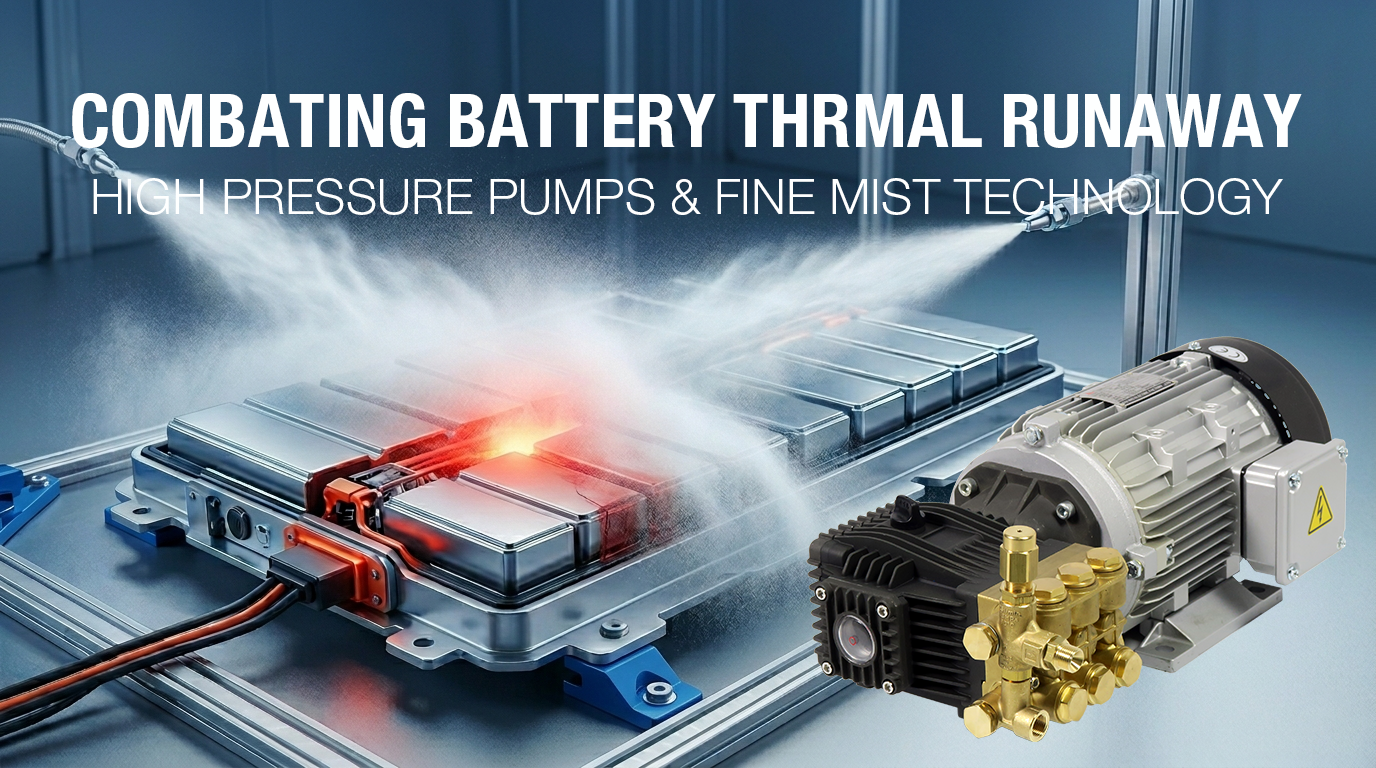 Combatting Lithium Battery Thermal Runaway: Cooling Strategies via High-Pressure Pumps and Fine Mist Technology
